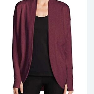 Eddie Bauer Red Cardigan Sweater Open Front
